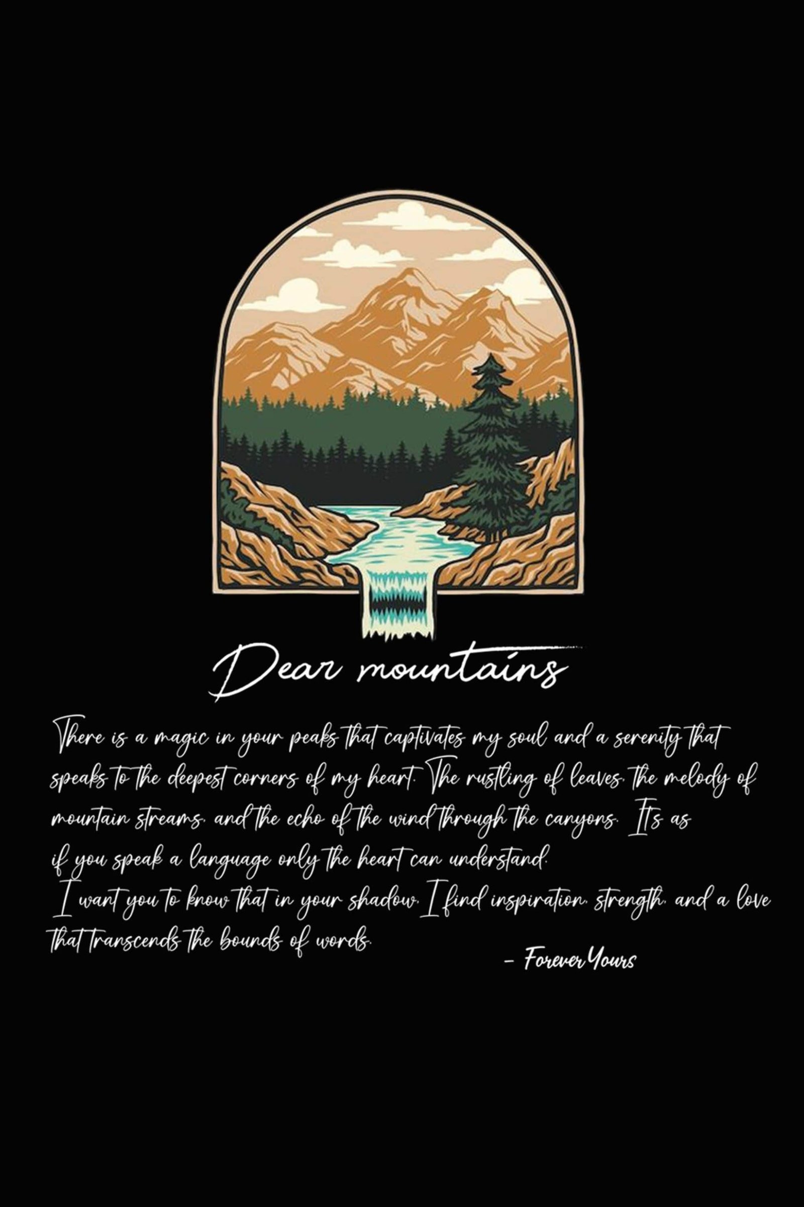 Letter To The Mountains | T-Shirt