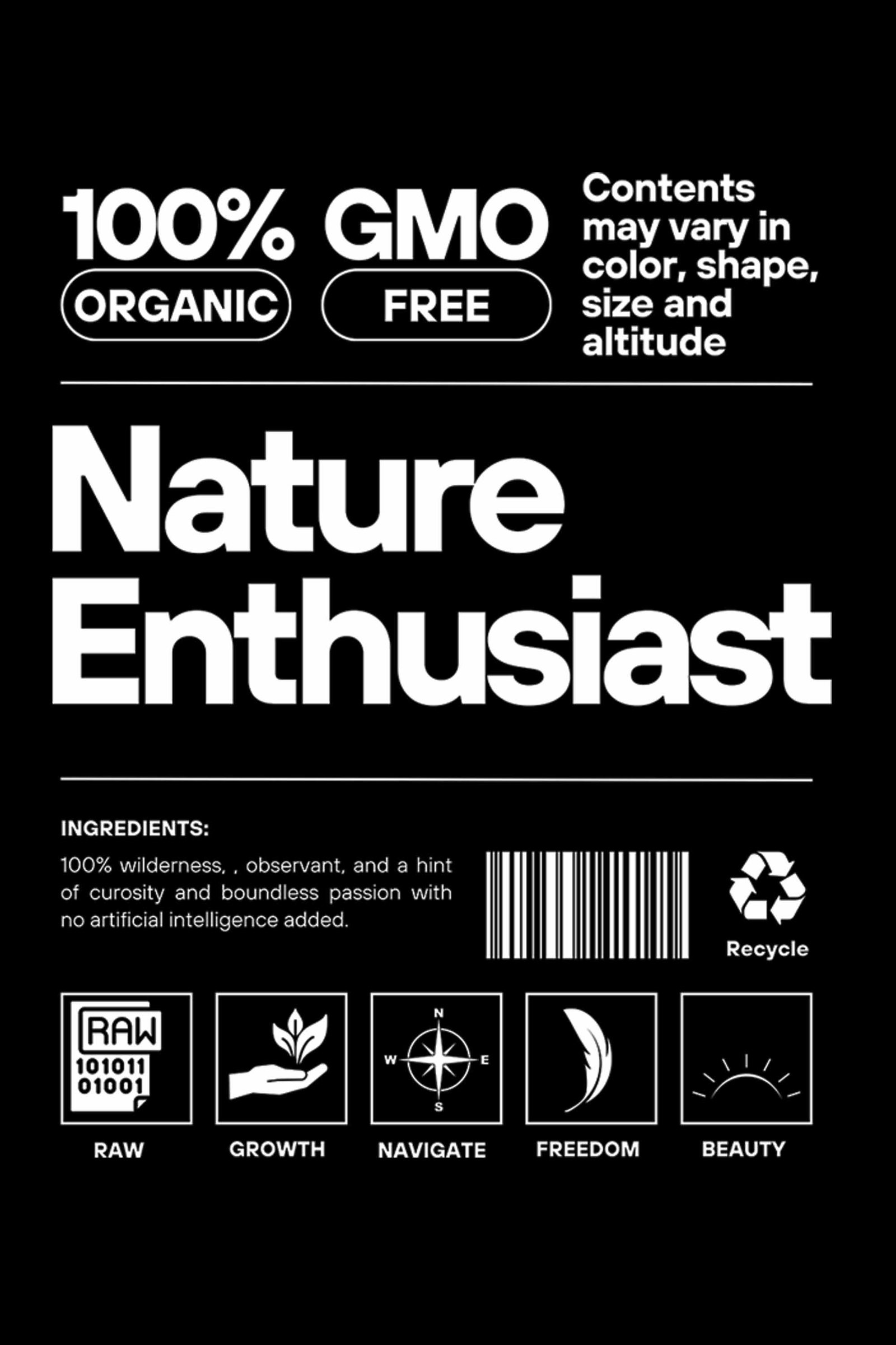 Nature Enthusiast  | Printed T-Shirt