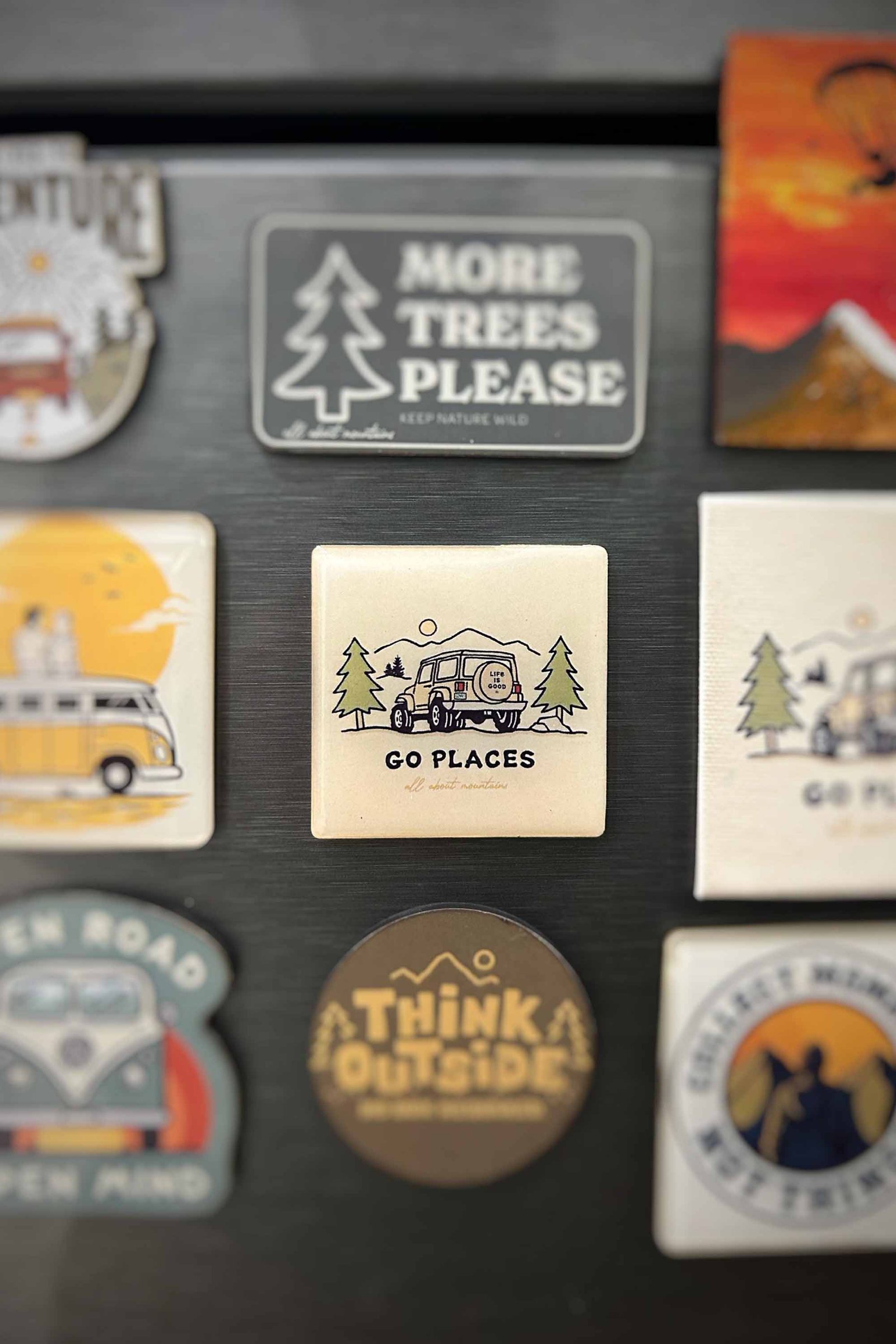 Go Places | High Gloss Acrylic Fridge Magnet