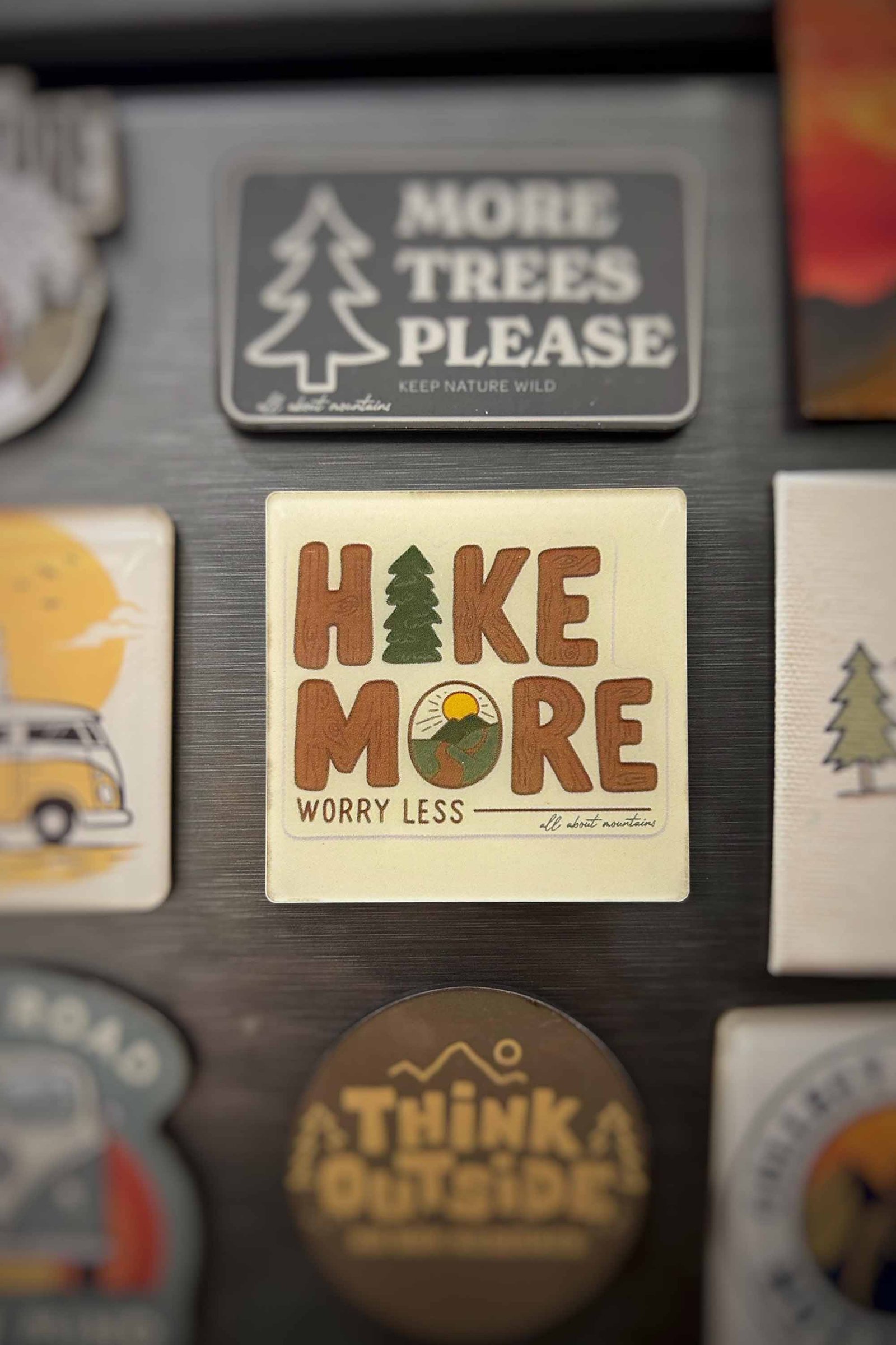 Hike More | High Gloss Acrylic Fridge Magnet