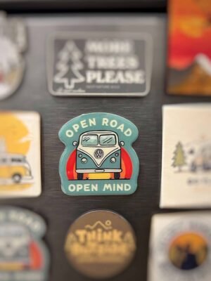 OPEN ROAD OPEN MIND | High Gloss Acrylic Fridge Magnet