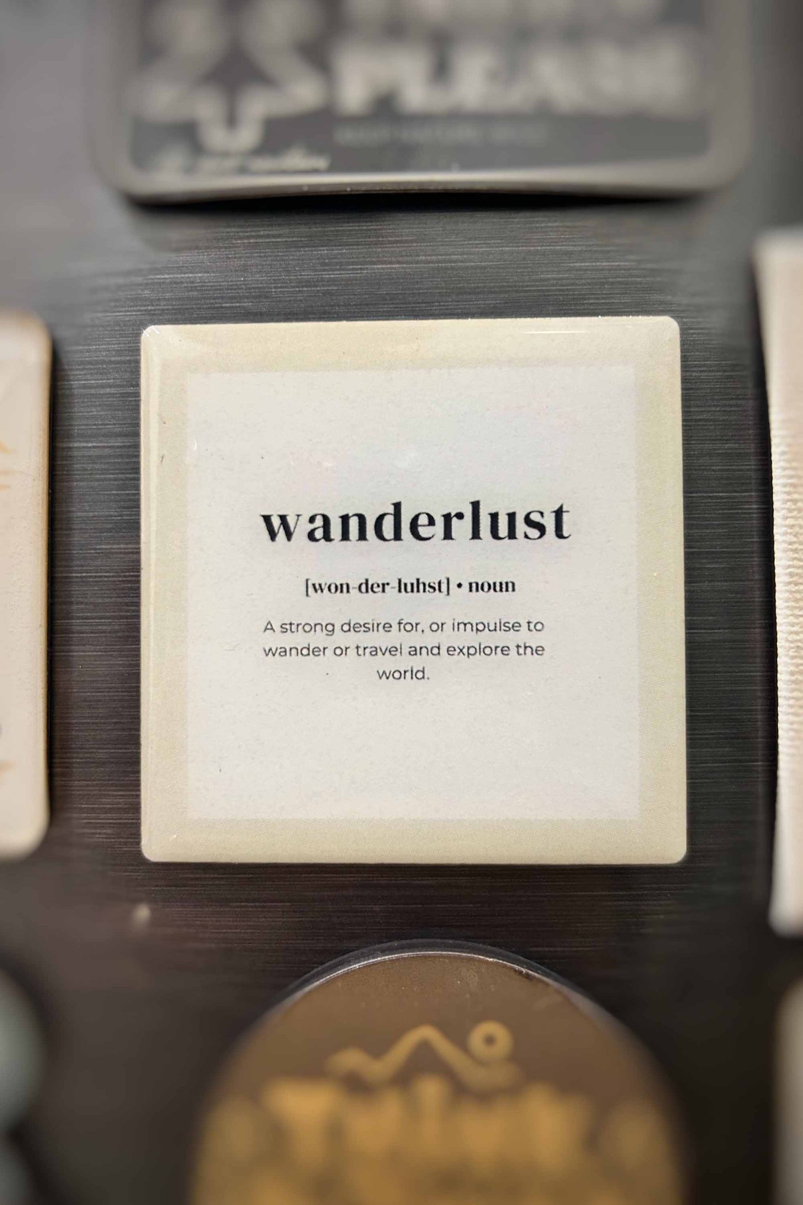 WANDERLUST | High Gloss Acrylic Fridge Magnet