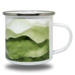 Mountain Scape Graphic Printed Travel Metal Mug