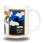 Travel The World Graphic, Ceramic Mug, 360 ML