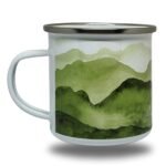 Mountain Scape Graphic Printed Travel Metal Mug