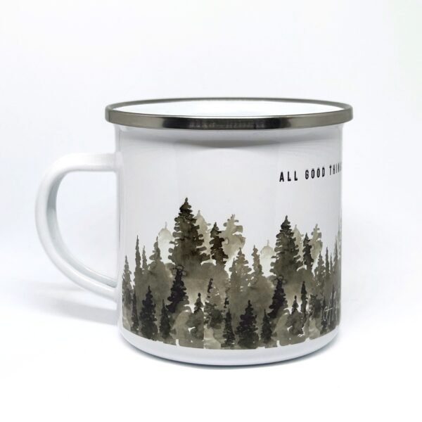 Wild & Free with Tress Printed | Travel Mug I White