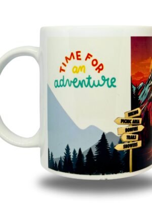 Adventure Mountains Graphic Print Ceramic, 360 ML