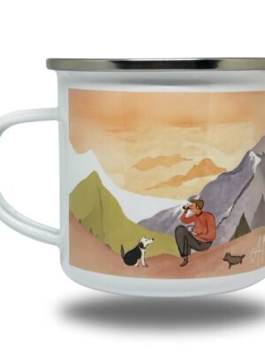 I'd Rather Be with My Dog Printed Travel Metal Mug