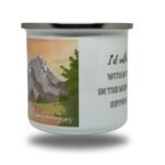 I'd Rather Be with My Dog Printed Travel Metal Mug