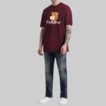 Bear Explorer Graphic, Relaxed Fit Drop Shoulder T-Shirt