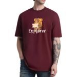 Bear Explorer Graphic, Relaxed Fit Drop Shoulder T-Shirt
