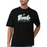 Travel Procrastinator Graphic, Relaxed Fit Drop Shoulder T-Shirt